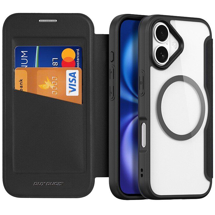 Чехол-книжка DUX DUCIS Skin X Pro Magnetic для Apple iPhone 17 - Black: фото 2 из 13
