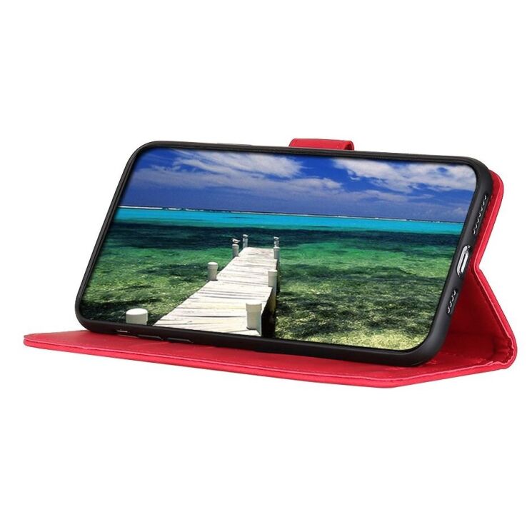 Чохол-книжка KHAZNEH Retro Wallet для Motorola Moto G15 / Moto G05 - Red: фото 3 з 7