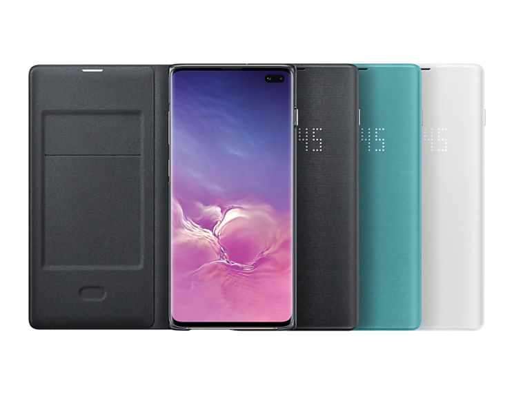 Чохол-книжка LED View Cover для Samsung Galaxy S10 Plus (G975) EF-NG975PBEGRU - Black: фото 5 з 5