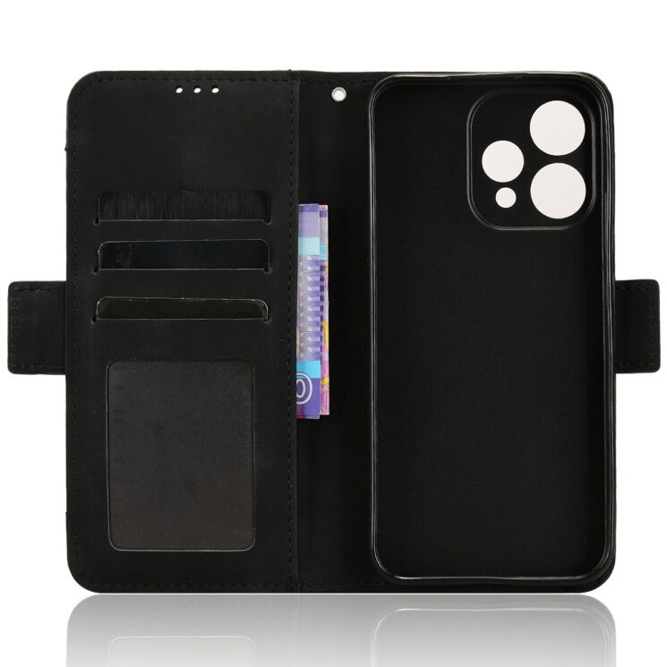 Чехол-книжка с карманами Deexe Wallet Stand для OPPO Reno 15 - Black (405701B) Чехол-книжка с карманами Deexe Wallet Stand для OPPO Reno 15 - Black: фото 2 из 7