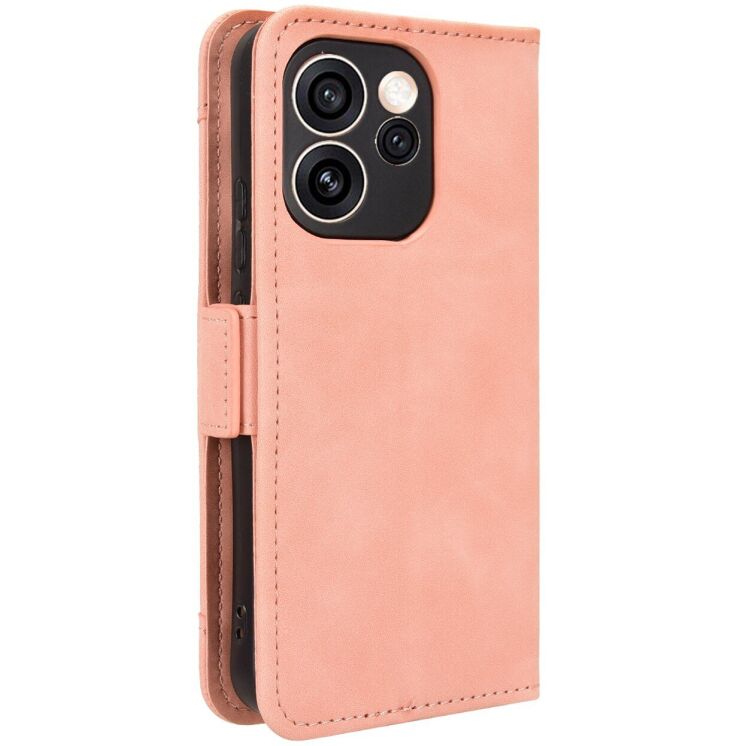 Чехол-книжка с карманами Deexe Wallet Stand для OPPO Reno 15 F/FS - Pink: фото 6 из 15