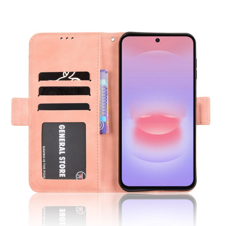 Чехол-книжка с карманами Deexe Wallet Stand для Samsung Galaxy A27 (A276) - Pink (408613P) Чехол-книжка с карманами Deexe Wallet Stand для Samsung Galaxy A27 (A276) - Pink: фото 5 из 15