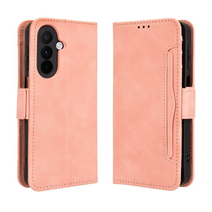 Чехол-книжка с карманами Deexe Wallet Stand для Samsung Galaxy A27 (A276) - Pink (408613P) Чехол-книжка с карманами Deexe Wallet Stand для Samsung Galaxy A27 (A276) - Pink: фото 1 из 15