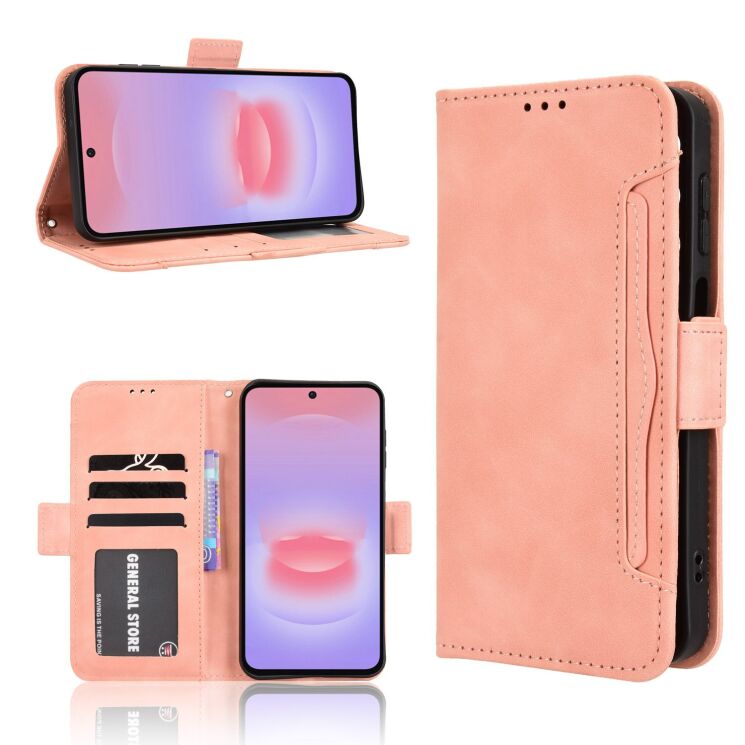 Чехол-книжка с карманами Deexe Wallet Stand для Samsung Galaxy A27 (A276) - Pink (408613P) Чехол-книжка с карманами Deexe Wallet Stand для Samsung Galaxy A27 (A276) - Pink: фото 8 из 15