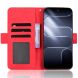 Чохол-книжка з кишеньками Deexe Wallet Stand для TECNO Spark 50 Pro - Red (269802R). Фото 5 з 8