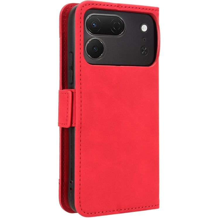 Чохол-книжка з кишеньками Deexe Wallet Stand для TECNO Spark 50 Pro - Red: фото 7 з 8