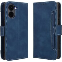 Чехол-книжка с карманами Deexe Wallet Stand для TECNO Spark Go 3 - Blue: фото 1 из 13