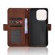 Чохол-книжка з кишеньками Deexe Wallet Stand для Xiaomi Redmi Note 17 Pro Plus - Brown (430602Z). Фото 4 з 8