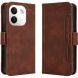Чохол-книжка з кишеньками Deexe Wallet Stand для Xiaomi Redmi Note 17 Pro Plus - Brown (430602Z). Фото 1 з 8