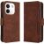 Чохол-книжка з кишеньками Deexe Wallet Stand для Xiaomi Redmi Note 17 Pro Plus - Brown: фото 1 з 8