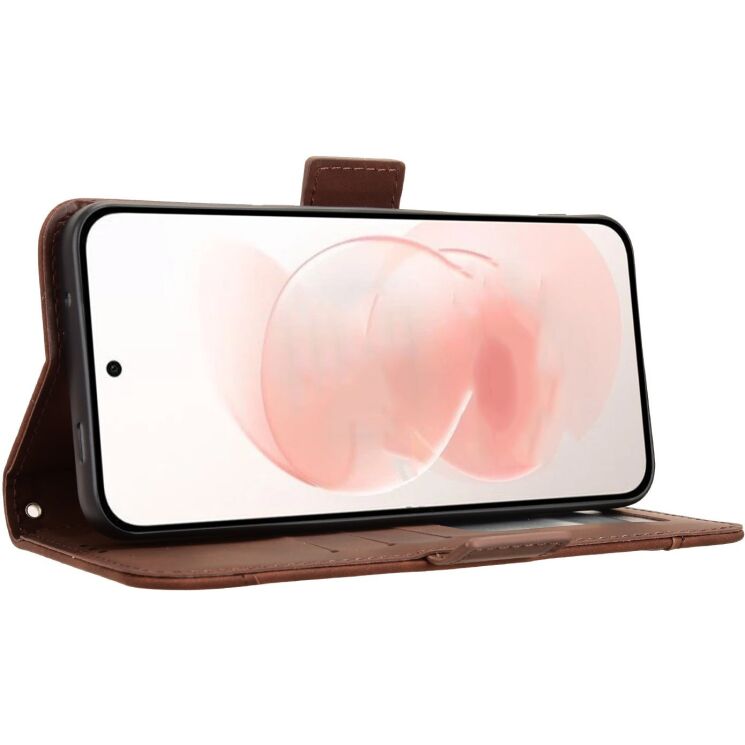 Чохол-книжка з кишеньками Deexe Wallet Stand для Xiaomi Redmi Note 17 Pro Plus - Brown (430602Z) Чохол-книжка з кишеньками Deexe Wallet Stand для Xiaomi Redmi Note 17 Pro Plus - Brown: фото 6 з 8