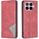 Чехол-книжка с карманами UniCase Geometric Pattern для Xiaomi 17T - Red (408823R). Фото 1 из 11