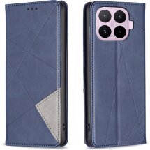 Чехол-книжка с карманами UniCase Geometric Pattern для Xiaomi 17T Pro - Blue: фото 1 из 11
