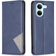 Чехол-книжка с карманами UniCase Geometric Pattern для Xiaomi Poco X8 Pro - Blue: фото 1 из 11