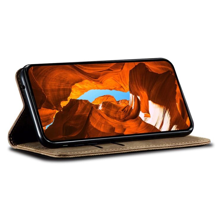 Чохол-книжка з кишеньками UniCase Jeans Wallet для Samsung Galaxy S26 Plus (S947) - Khaki: фото 3 з 7