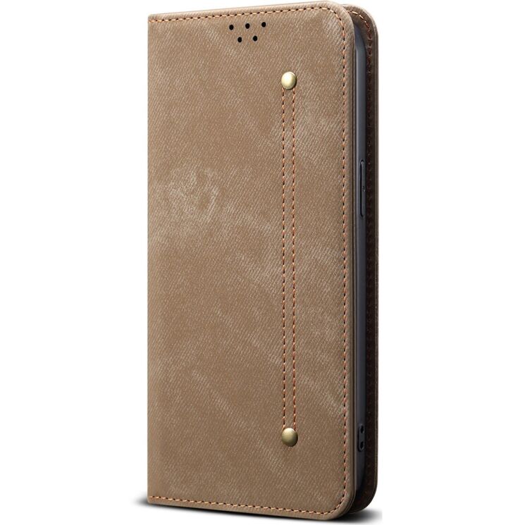 Чохол-книжка з кишеньками UniCase Jeans Wallet для Samsung Galaxy S26 Plus (S947) - Khaki: фото 5 з 7