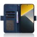 Чохол-книжка з кишеньками Deexe Wallet Stand для Xiaomi Poco X8 - Blue (219910L). Фото 5 з 15