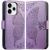 Чохол-книжка з малюнком UniCase Butterfly Pattern для OPPO Reno 15 - Light Purple: фото 1 з 9