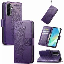 Чехол-книжка с рисунком UniCase Butterfly Pattern для Samsung Galaxy A27 (A276) - Dark Purple: фото 1 из 8