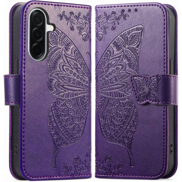 Чехол-книжка с рисунком UniCase Butterfly Pattern для Samsung Galaxy A27 (A276) - Dark Purple (408671DV) Чехол-книжка с рисунком UniCase Butterfly Pattern для Samsung Galaxy A27 (A276) - Dark Purple: фото 5 из 8