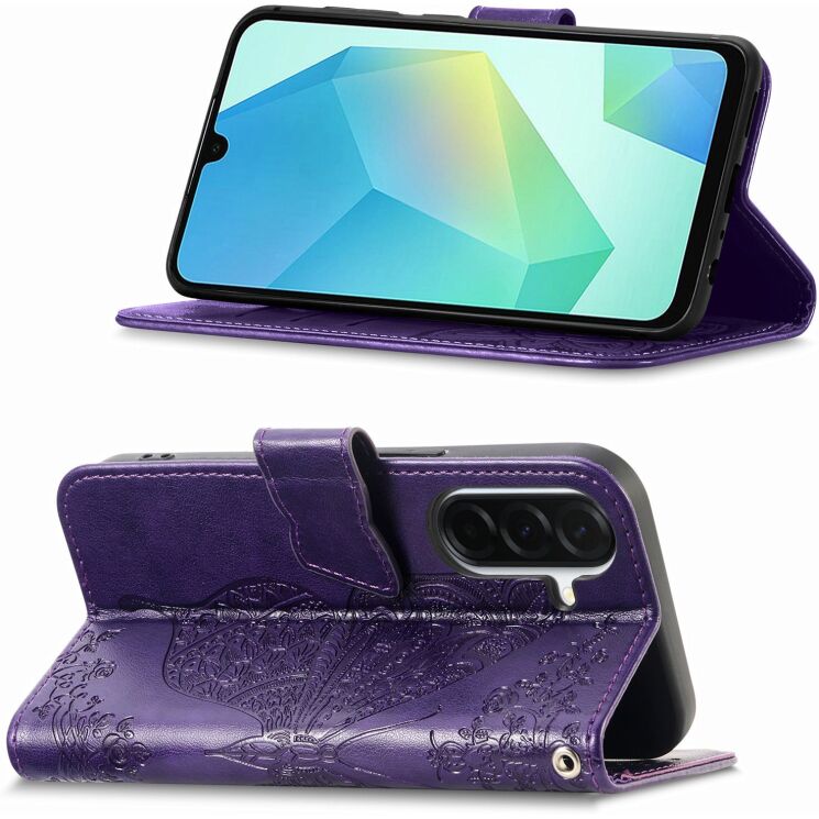 Чехол-книжка с рисунком UniCase Butterfly Pattern для Samsung Galaxy A27 (A276) - Dark Purple (408671DV) Чехол-книжка с рисунком UniCase Butterfly Pattern для Samsung Galaxy A27 (A276) - Dark Purple: фото 4 из 8