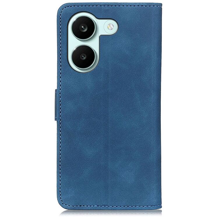 Чехол-книжка с застежкой KHAZNEH Retro Wallet для Xiaomi Poco X8 Pro - Blue: фото 4 из 8