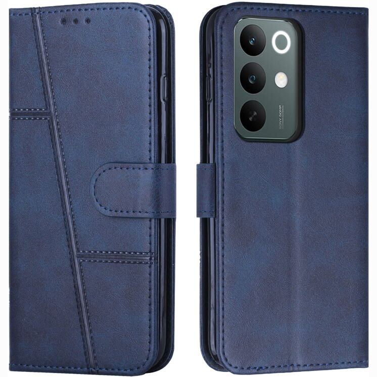 Чохол-книжка з застібкою UniCase Jet Cover для Realme C100i - Blue: фото 1 з 10
