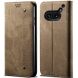 Чехол-книжка UniCase Jeans Wallet для Nothing Phone (2a) / Phone (2a) Plus - Khaki (352505K). Фото 1 из 6