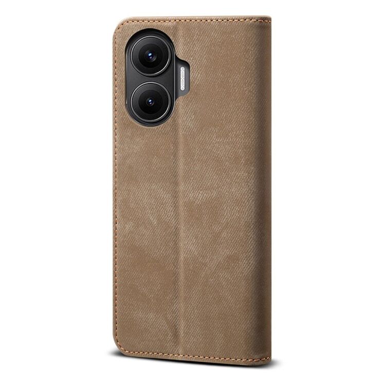Чехол-книжка UniCase Jeans Wallet для Xiaomi Poco F7 - Khaki: фото 6 из 7