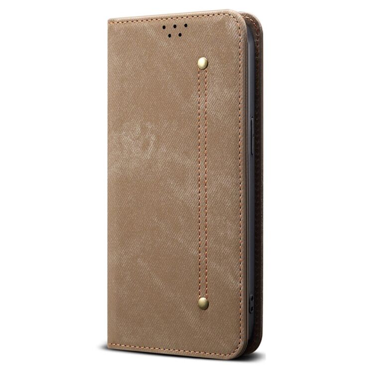 Чехол-книжка UniCase Jeans Wallet для Xiaomi Poco F7 - Khaki: фото 5 из 7