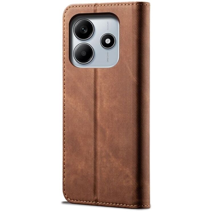 Чехол-книжка UniCase Jeans Wallet для Xiaomi Redmi Note 14 5G - Coffee: фото 5 из 9