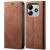 Чехол-книжка UniCase Jeans Wallet для Xiaomi Redmi Note 14 5G - Coffee: фото 1 из 9