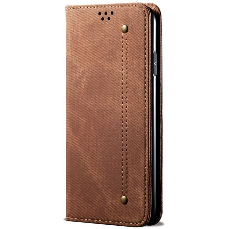 Чехол-книжка UniCase Jeans Wallet для Xiaomi Redmi Note 14 5G - Coffee: фото 4 из 9