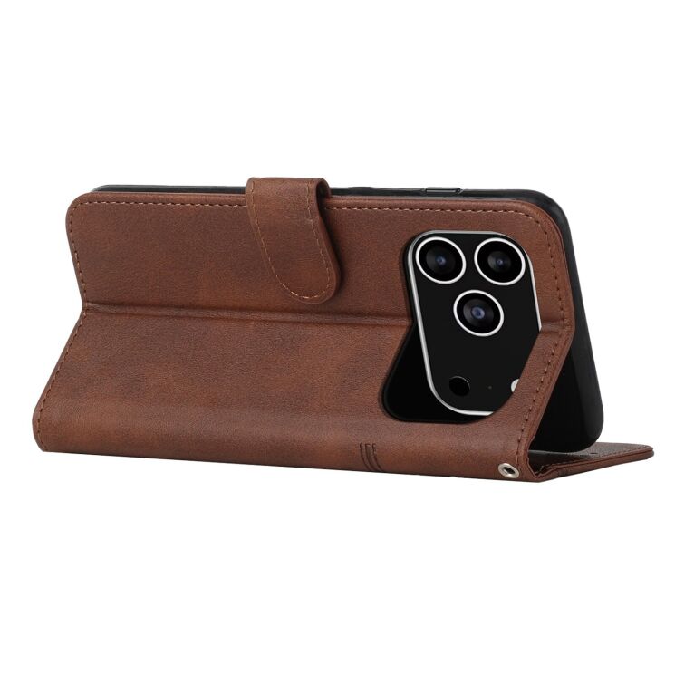 Чохол-книжка UniCase Jet Cover для Apple iPhone 17 Pro - Brown: фото 3 з 11