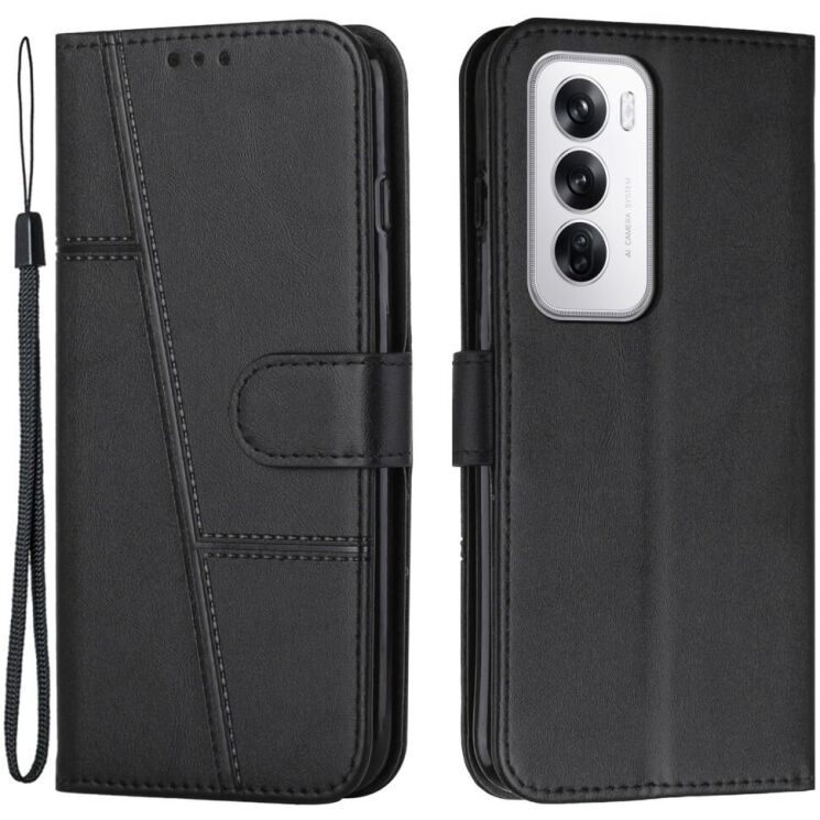 Чохол-книжка UniCase Jet Cover для OPPO Reno 12 - Black: фото 1 з 10