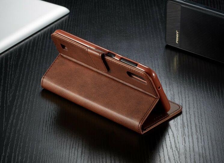 Чохол LC.IMEEKE Wallet Case для Samsung Galaxy M10 (M105) - Brown: фото 9 з 11