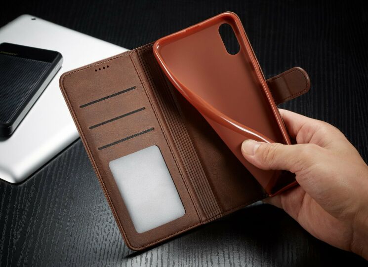 Чохол LC.IMEEKE Wallet Case для Samsung Galaxy M10 (M105) - Brown: фото 10 з 11