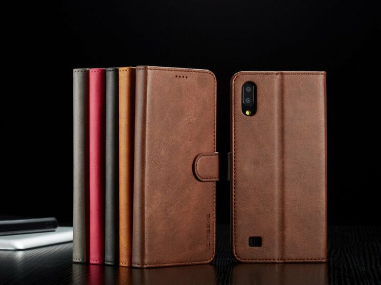 Чохол LC.IMEEKE Wallet Case для Samsung Galaxy M10 (M105) - Brown: фото 6 з 11