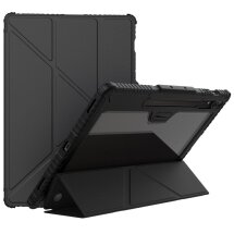 Чехол NILLKIN Bumper Leather Case Pro для Samsung Galaxy Tab S9 Ultra (X910/916) - Black: фото 1 из 23