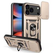 Чохол із захистом камери Deexe Armor Shield для iPhone 18 Pro Max / 17 Pro Max - Gold: фото 1 з 9