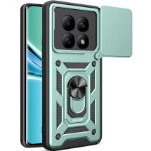 Чохол із захистом камери Deexe Armor Shield для Xiaomi Redmi Note 15 5G / Poco M8 5G - Green: фото 1 з 10