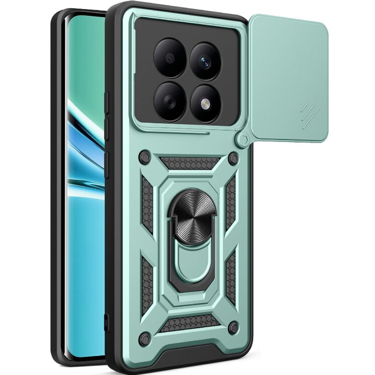 Чохол із захистом камери Deexe Armor Shield для Xiaomi Redmi Note 15 5G / Poco M8 5G - Green (404613G) Чохол із захистом камери Deexe Armor Shield для Xiaomi Redmi Note 15 5G / Poco M8 5G - Green: фото 1 з 10