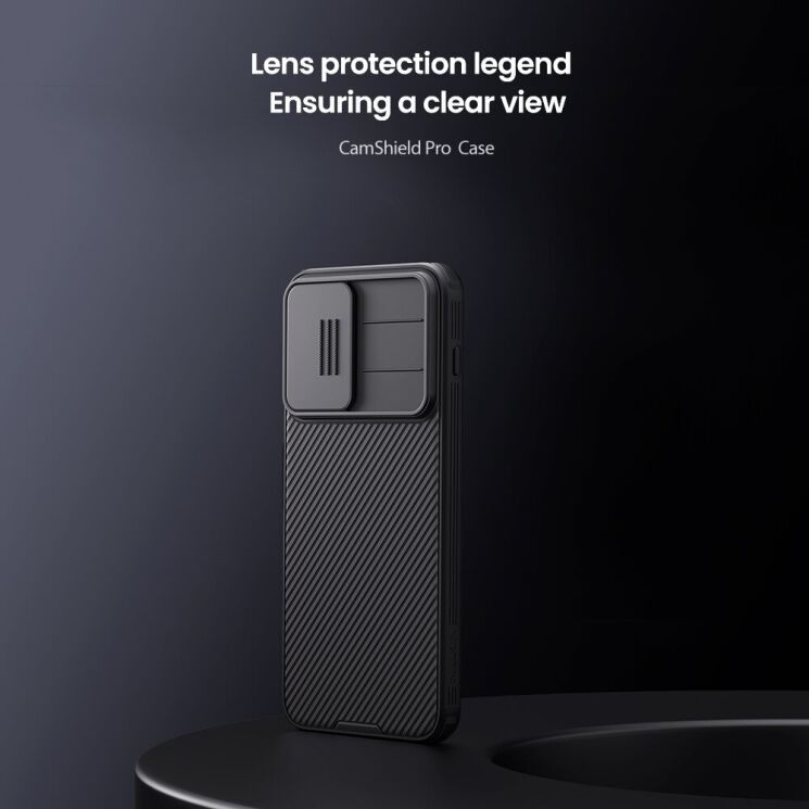 Чехол со шторкой для камеры NILLKIN CamShield Pro для OnePlus 15R / Ace 6 / Ace 6T - Black: фото 6 из 16