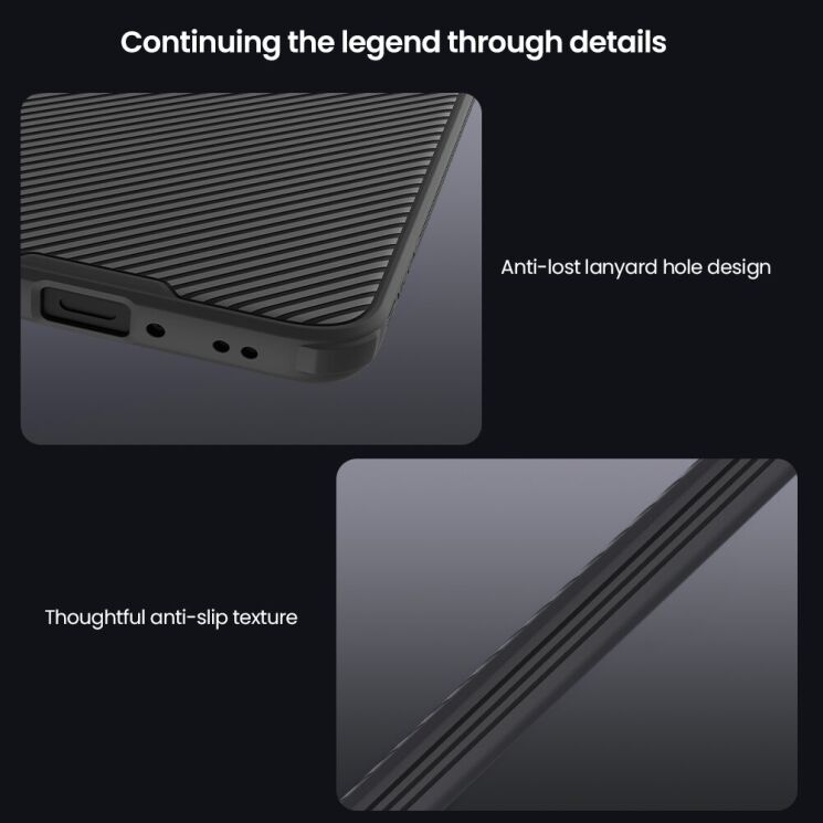 Чехол со шторкой для камеры NILLKIN CamShield Pro для OnePlus 15R / Ace 6 / Ace 6T - Black: фото 13 из 16