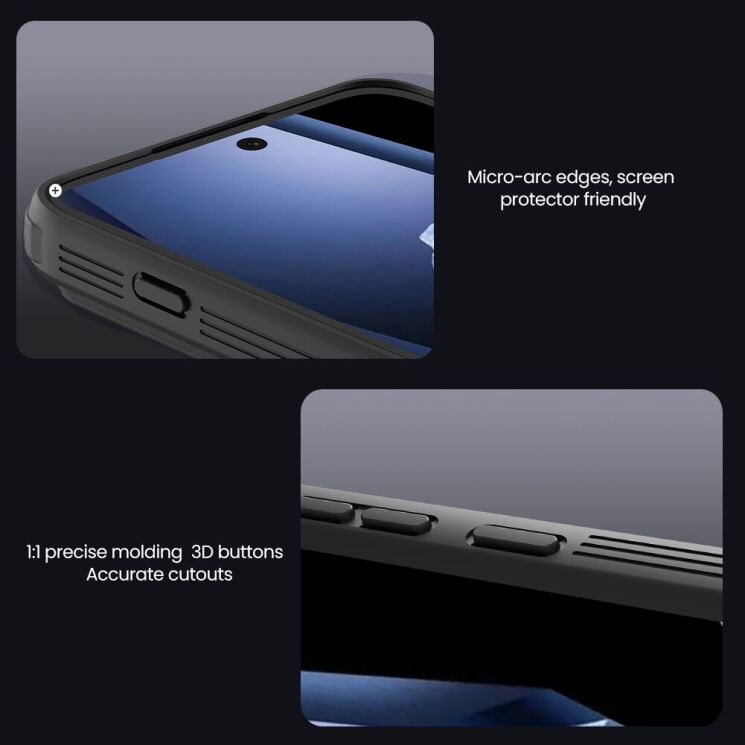 Чехол со шторкой для камеры NILLKIN CamShield Pro для OnePlus 15R / Ace 6 / Ace 6T - Black: фото 14 из 16
