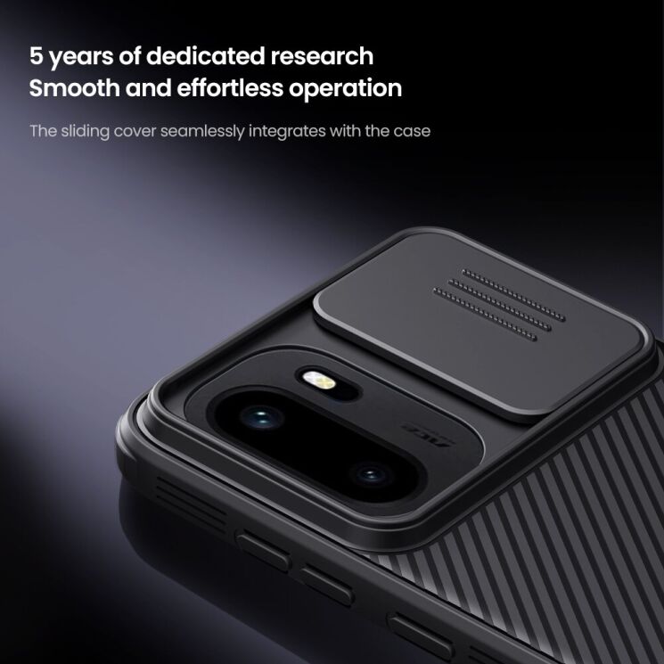 Чехол со шторкой для камеры NILLKIN CamShield Pro для OnePlus 15R / Ace 6 / Ace 6T - Black: фото 8 из 16