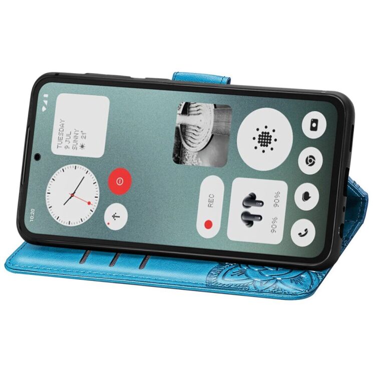 Чохол UniCase Butterfly Pattern для Nothing CMF Phone 1 - Blue: фото 3 з 9