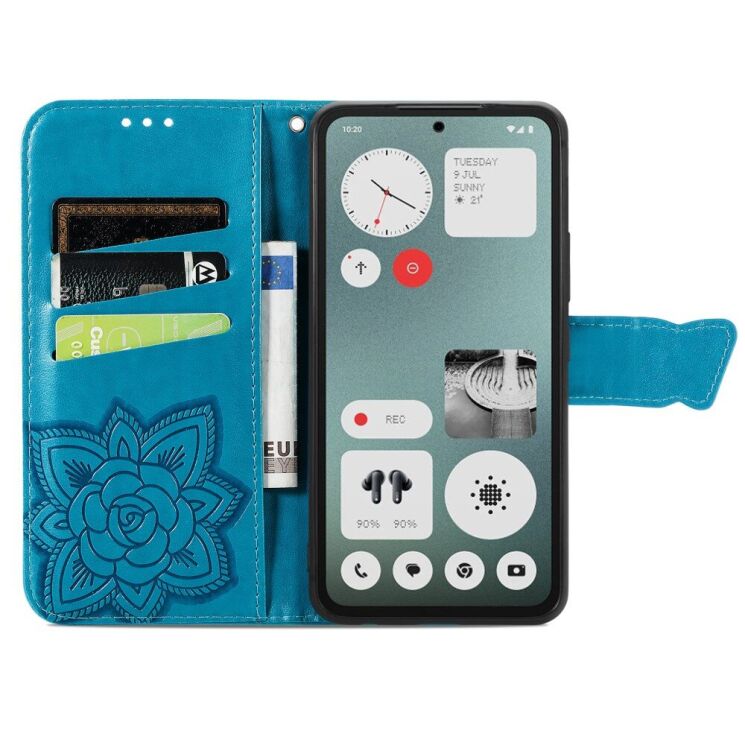 Чохол UniCase Butterfly Pattern для Nothing CMF Phone 1 - Blue: фото 2 з 9