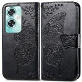 Чохол UniCase Butterfly Pattern для OnePlus Nord N30 SE - Black: фото 1 з 8