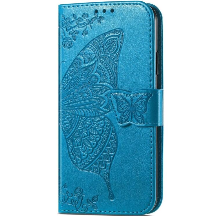 Чохол UniCase Butterfly Pattern для Realme C65 - Blue: фото 4 з 8
